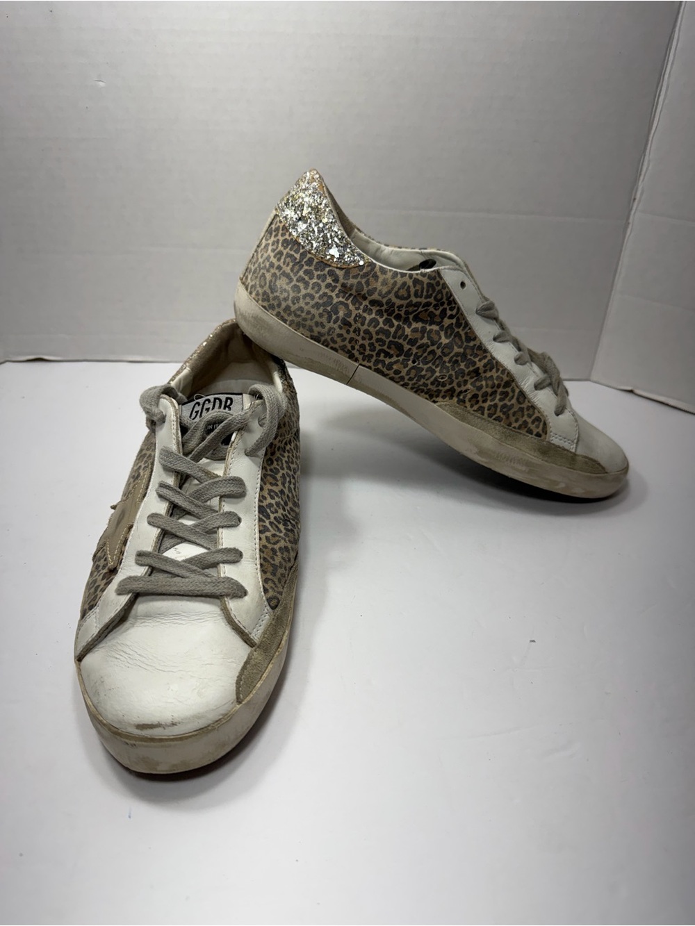 GOLDEN GOOSE Leopard Print Low-Top Sneakers size 38(7.5US)